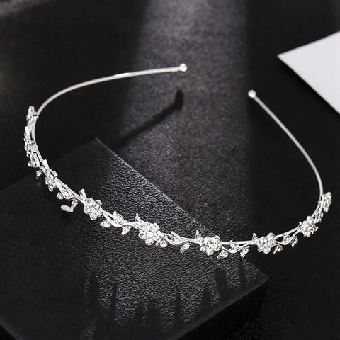 Crystal Rhinestone Headband Pearls Hairband