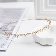 Crystal Rhinestone Headband Pearls Hairband