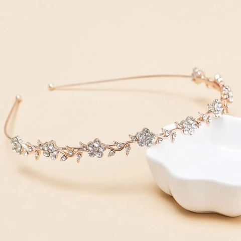 Crystal Rhinestone Headband Pearls Hairband